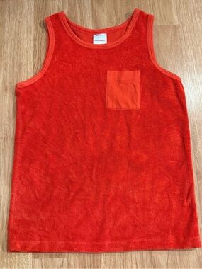EUC Boy’s Hanna Andersson Kids Loop Terry Cloth Tank Top - Size 6/7